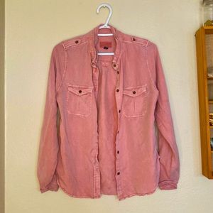 Pretty pink button up